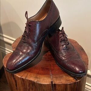 Oxford Leather men’s shoes Lucchese Cordovan Leather Men's Oxfords size 10B